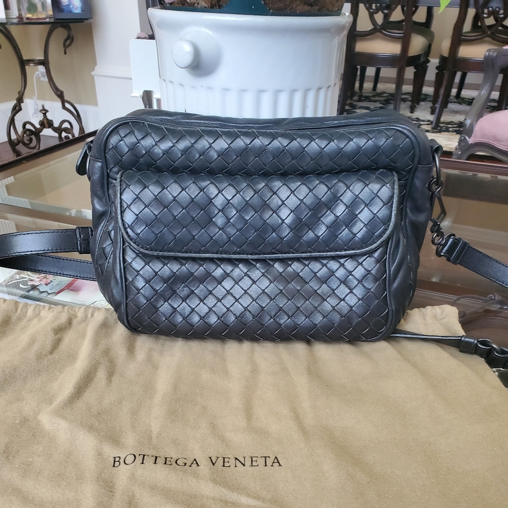 Bottega Veneta Intercciato Napa leather Camera bag